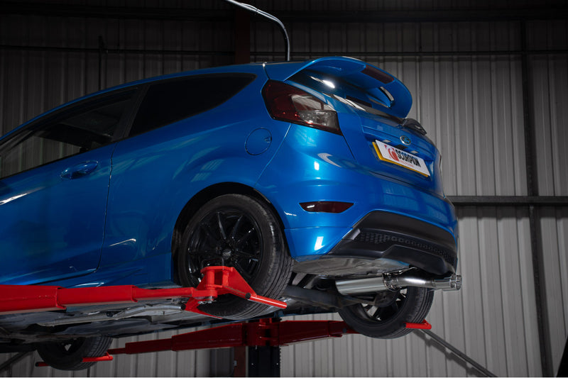 Scorpion cat-back udstødning til Ford MK7 Fiesta – ikke-resoneret, set fra siden