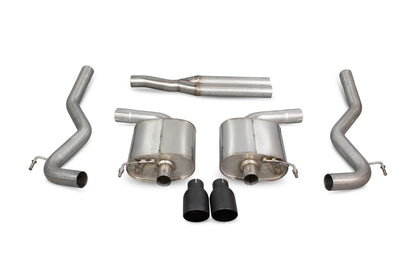 Scorpion cat-back udstødning til Ford Mustang – ikke-resoneret, Daytona Ceramic, kit_top