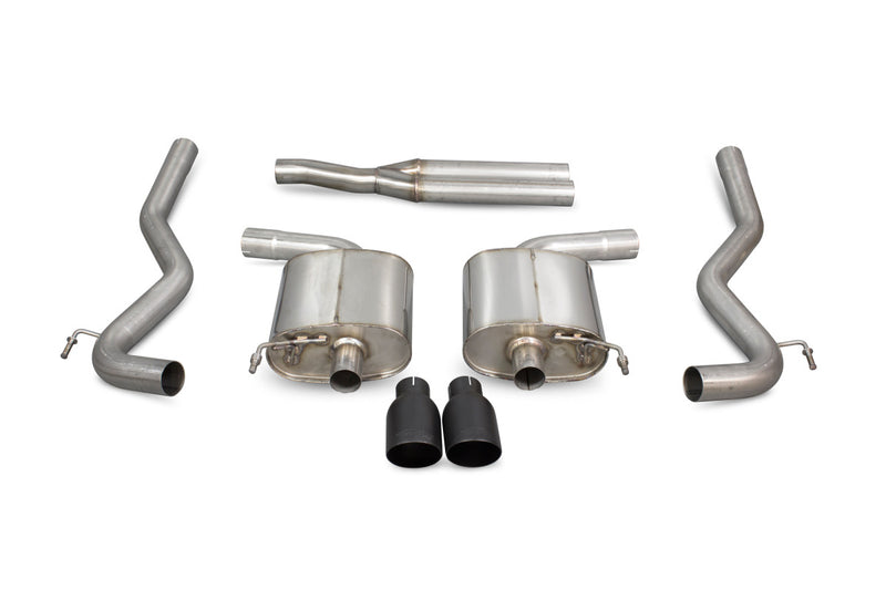 Scorpion cat-back udstødning til Ford Mustang – ikke-resoneret, Daytona Ceramic, kit_top