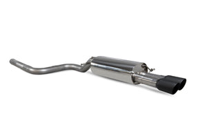 Scorpion GPF-back udstødning til Ford MK8, Daytona Ceramic, set skråt bagfra