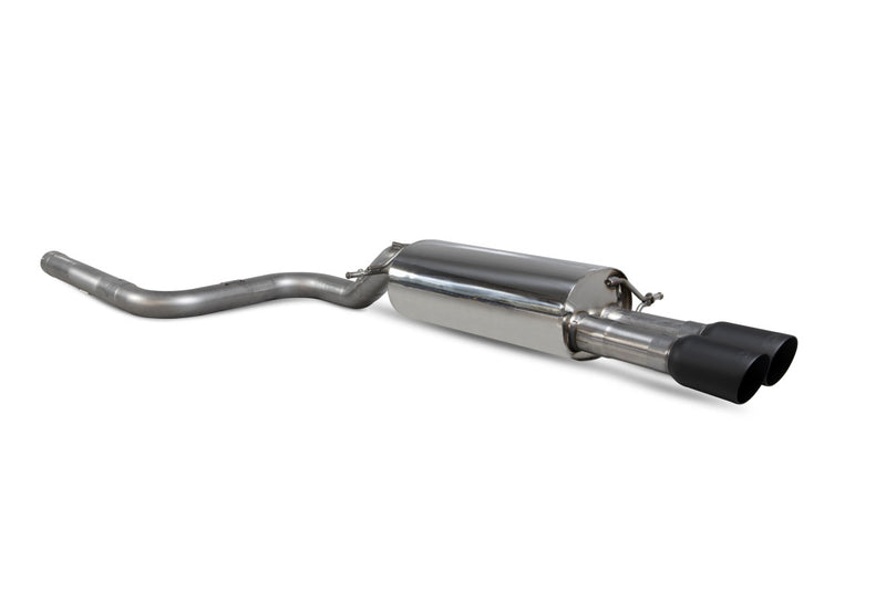 Scorpion GPF-back udstødning til Ford MK8, Daytona Ceramic, set skråt bagfra