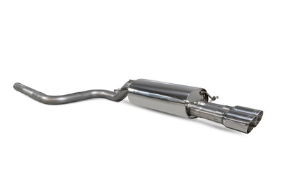 Scorpion GPF-back udstødning til Ford MK8, Daytona, set skråt bagfra