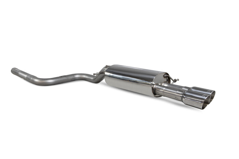 Scorpion GPF-back udstødning til Ford MK8, Daytona, set skråt bagfra