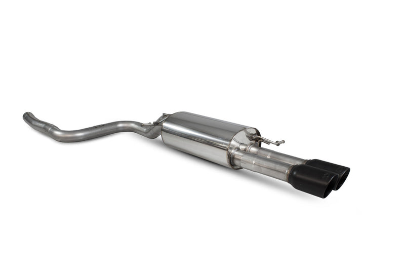 Scorpion GPF-back udstødning til Ford MK8.5 Fiesta, Daytona Ceramic, set skråt bagfra