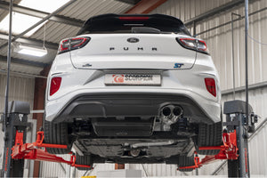 Scorpion GPF-back udstødning til Ford MK2 Puma, Daytona, set bagfra