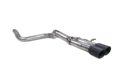 Scorpion GPF-back udstødning til Ford MK8, Daytona Ceramic, set skråt bagfra