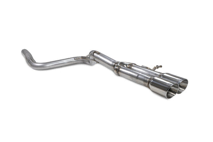 Scorpion GPF-back udstødning til Ford MK8, Daytona, set skråt bagfra