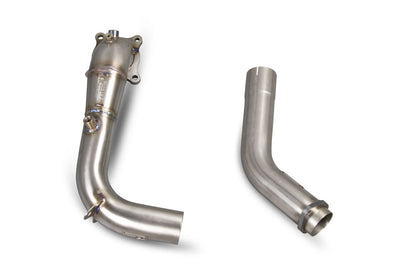 Scorpion de-cat downpipe til Honda Civic, set ovenfra