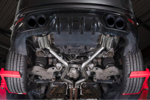 Scorpion half system udstødning til Range Rover Sport SVR 5.0 V8, Daytona Ceramic, set nedefra