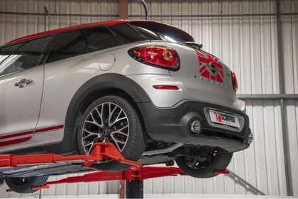 Scorpion cat-back udstødning til Mini Countryman – ikke-resoneret, Daytona, set fra siden