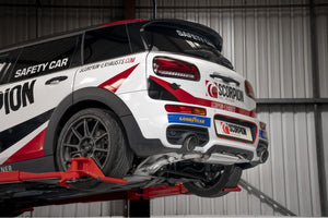 Scorpion GPF-back udstødning til Mini Clubman, Ascari, set fra siden