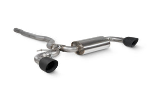 Scorpion GPF-back udstødning til Mini Clubman, Daytona Ceramic, set skråt bagfra