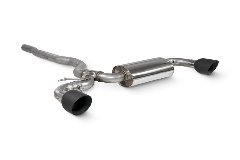 Scorpion GPF-back udstødning til Mini Clubman, Daytona Ceramic, set skråt bagfra