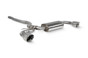 Scorpion GPF-back udstødning til Mini Clubman, Daytona, set skråt bagfra