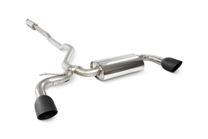 Scorpion cat-back udstødning til Mini Clubman F54 Cooper S – resoneret, Daytona Ceramic, set skråt bagfra
