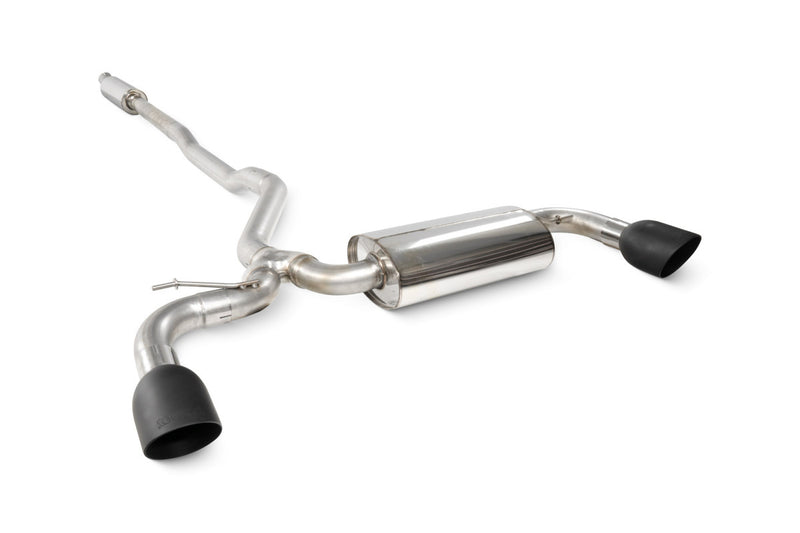 Scorpion cat-back udstødning til Mini Clubman F54 Cooper S – resoneret, Daytona Ceramic, set skråt bagfra