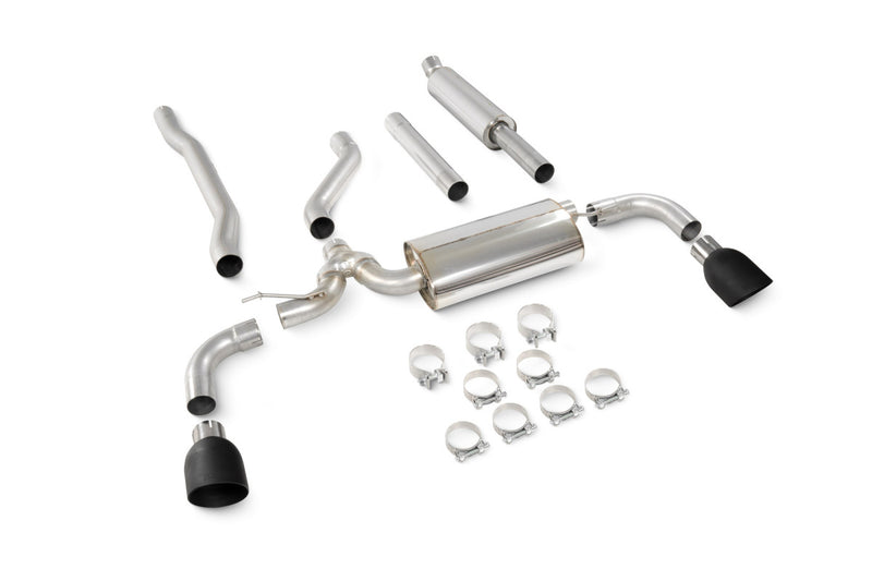 Scorpion cat-back udstødning til Mini Clubman F54 Cooper S – resoneret, Daytona Ceramic, kit_top