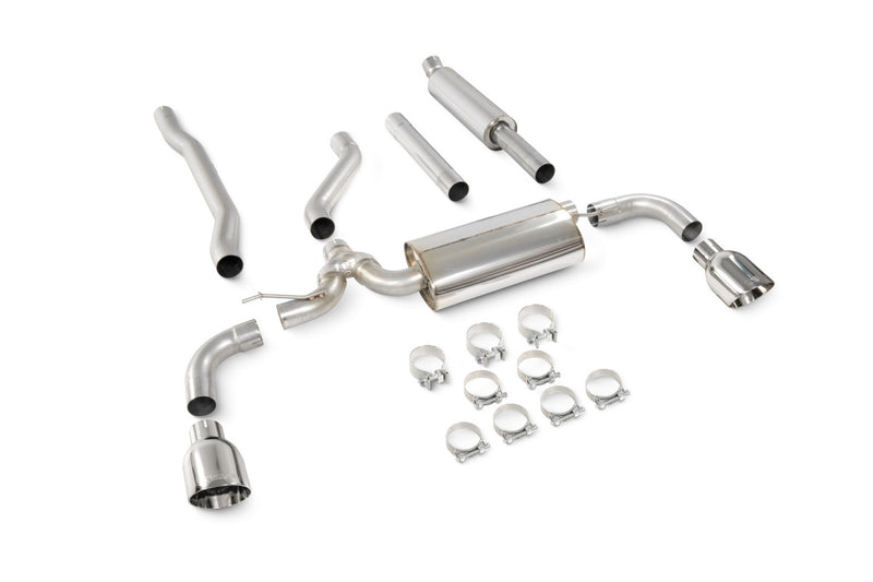 Scorpion cat-back udstødning til Mini Clubman F54 Cooper S – resoneret, Daytona, kit_top