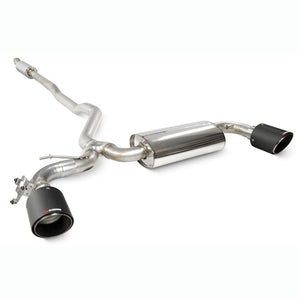 Scorpion GPF-back udstødning til Mini Clubman F54 Cooper S – resoneret, set skråt bagfra