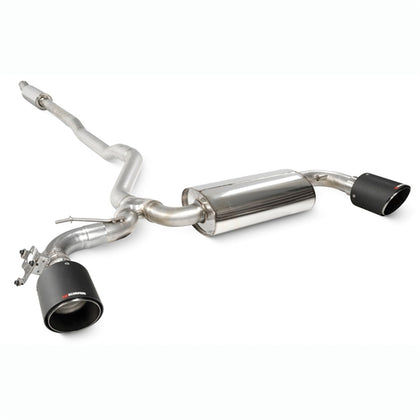 Scorpion GPF-back udstødning til Mini Clubman F54 Cooper S – resoneret, set skråt bagfra