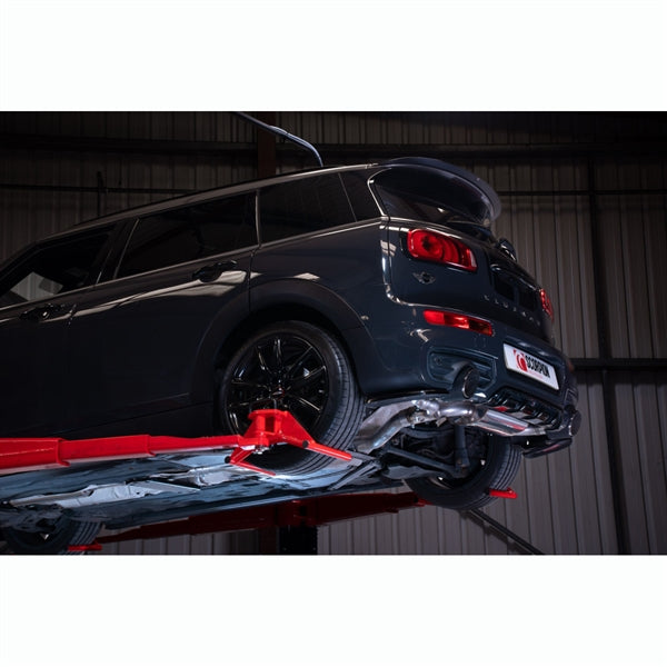 Scorpion GPF-back udstødning til Mini Clubman F54 Cooper S – resoneret, set fra siden