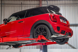 Scorpion cat-back udstødning til Mini Cooper – ikke-resoneret, Ascari, set fra siden