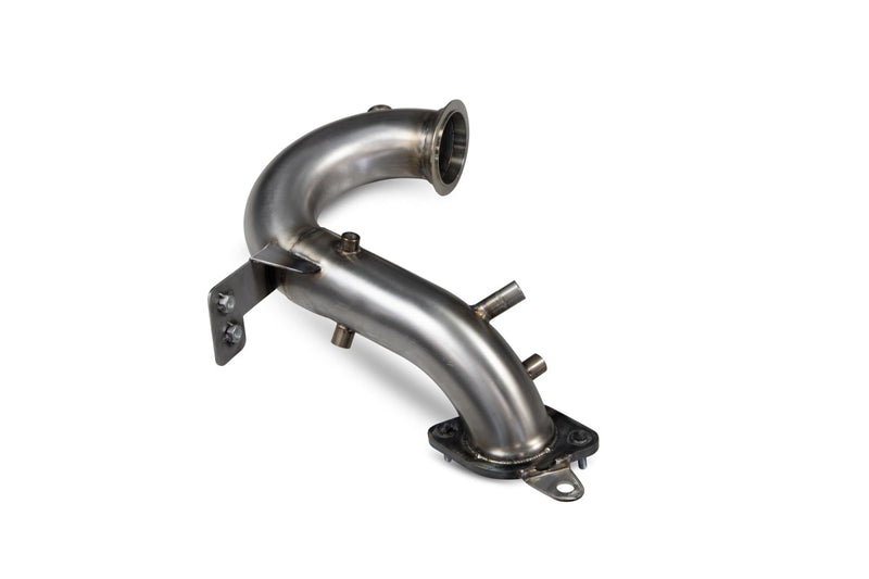 Scorpion de-cat downpipe til Renault Megane R.S. 300 Trophy, set skråt bagfra
