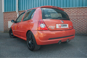 Scorpion cat-back udstødning til Renault MK2 Clio 182 – ikke-resoneret, Daytona, fitted copy