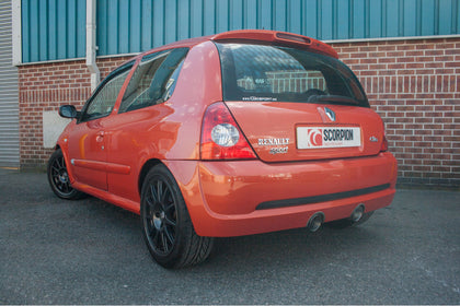 Scorpion cat-back udstødning til Renault MK2 Clio 182 – ikke-resoneret, Daytona, fitted copy