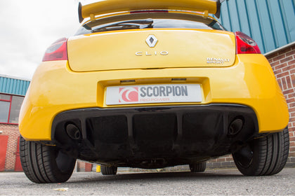 Scorpion cat-back udstødning til Renault MK3 Clio 197 – ikke-resoneret, STW (twin), fitted