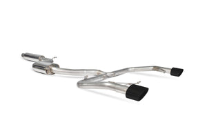 Scorpion cat-back udstødning til Seat Leon – resoneret, Daytona Ceramic, set skråt bagfra