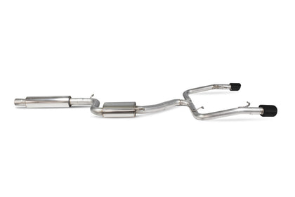 Scorpion cat-back udstødning til Seat Leon – resoneret, Daytona Ceramic, set fra siden