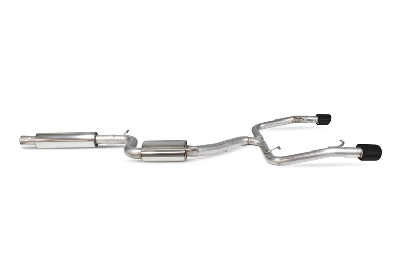 Scorpion cat-back udstødning til Seat Leon – resoneret, Daytona Ceramic, set fra siden