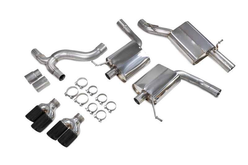 Scorpion GPF-back udstødning til Seat Leon – resoneret, Daytona (quad) Ceramic, kit_top
