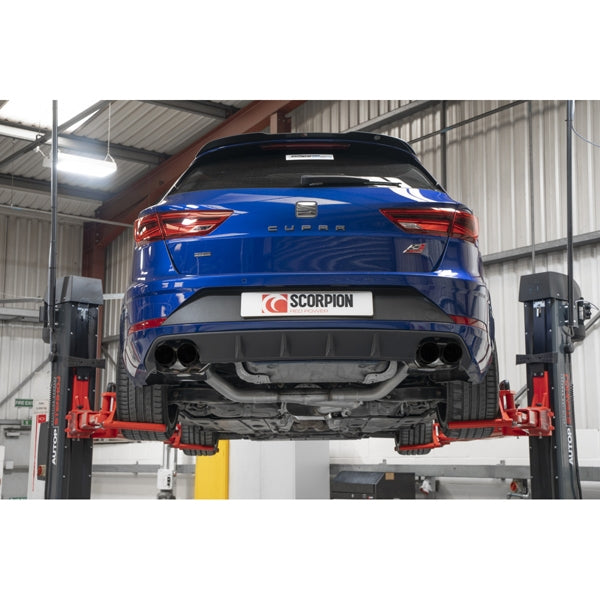 Scorpion Resonated GPF-Back System - Seat Leon - Daytona (Quad) Ceramic