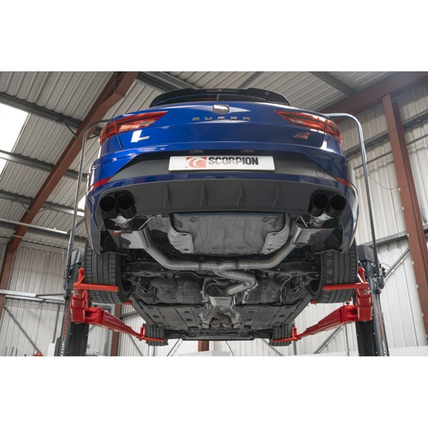 Scorpion Resonated GPF-Back System - Seat Leon - Daytona (Quad) Ceramic