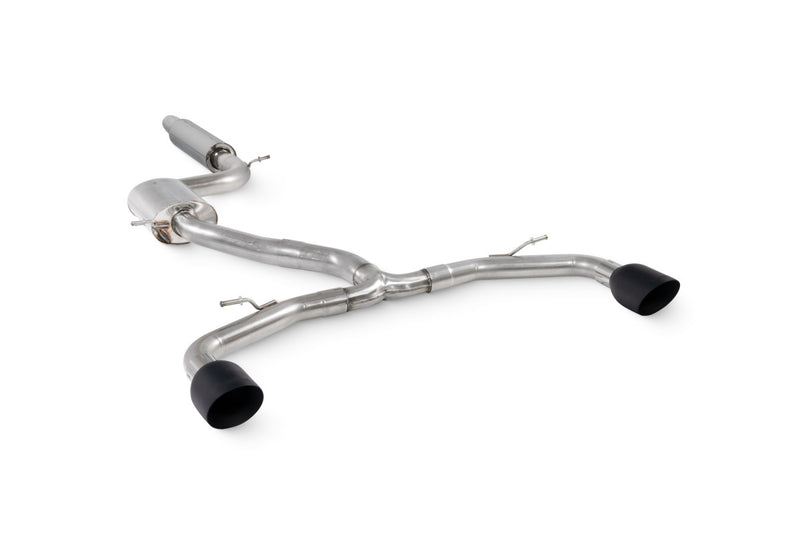 Scorpion GPF-back udstødning til CUPRA Leon 245 – resoneret, Daytona Ceramic, set skråt bagfra