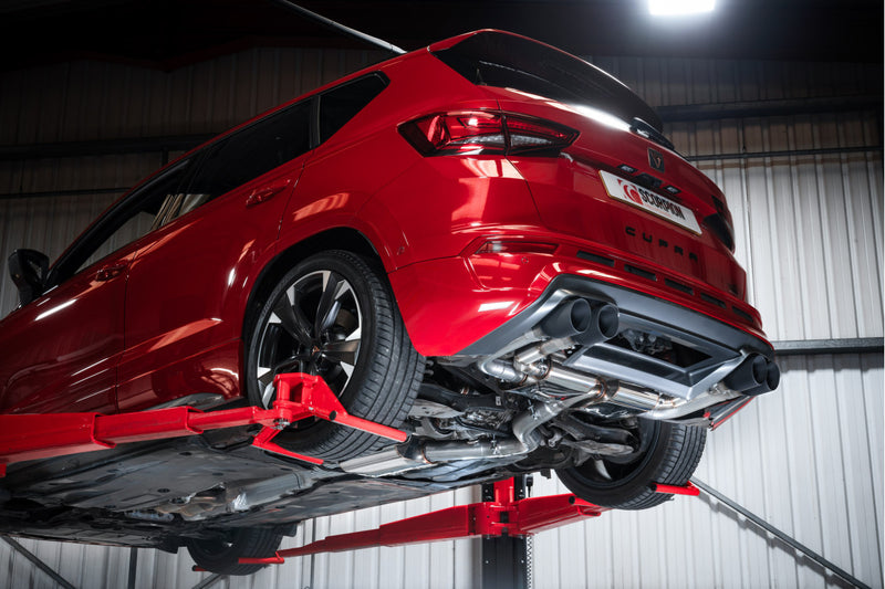 Scorpion GPF-back udstødning til CUPRA Ateca – resoneret, Daytona Ceramic, set fra siden