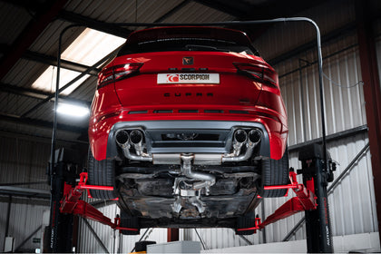 Scorpion GPF-back udstødning til CUPRA Ateca – resoneret, Daytona, set bagfra