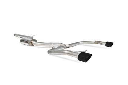 Scorpion cat-back udstødning til Seat Leon – ikke-resoneret, EVO R Ceramic, set skråt bagfra
