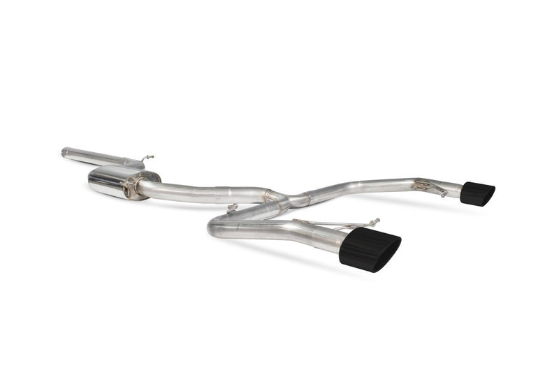 Scorpion cat-back udstødning til Seat Leon – ikke-resoneret, EVO R Ceramic, set skråt bagfra
