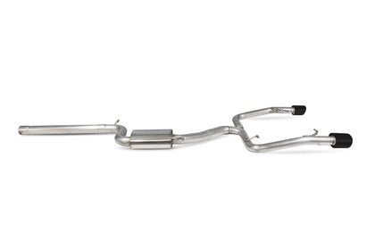Scorpion cat-back udstødning til Seat Leon – ikke-resoneret, EVO R Ceramic, set fra siden