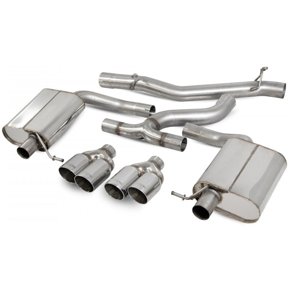 Scorpion Non-Resonated CAT-Back System - Seat Leon - Daytona (Quad)