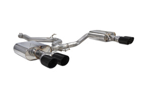 Scorpion GPF-back udstødning til Seat Leon – ikke-resoneret, Daytona Ceramic, set skråt bagfra