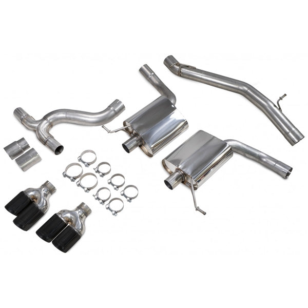 Scorpion Non-Resonated GPF-Back System - Seat Leon - Daytona (Quad) Ceramic