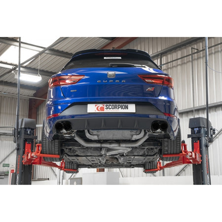 Scorpion Non-Resonated GPF-Back System - Seat Leon - Daytona (Quad) Ceramic