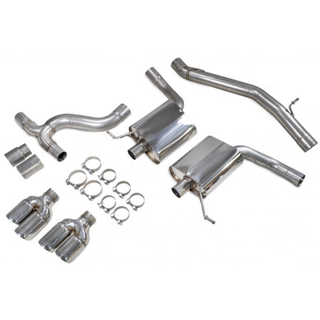 Scorpion Non-Resonated GPF-Back System - Seat Leon - Daytona (Quad)