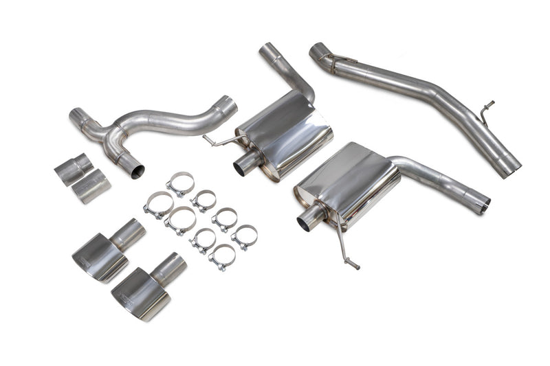 Scorpion GPF-back udstødning til Seat Leon – ikke-resoneret, EVO R, kit_top