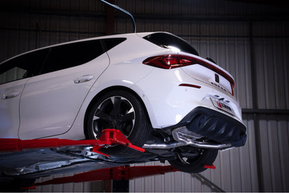Scorpion GPF-back udstødning til CUPRA Leon 245 – ikke-resoneret, Daytona Ceramic, set fra siden