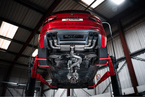 Scorpion GPF-back udstødning til CUPRA Ateca – ikke-resoneret, Daytona Ceramic, set nedefra
